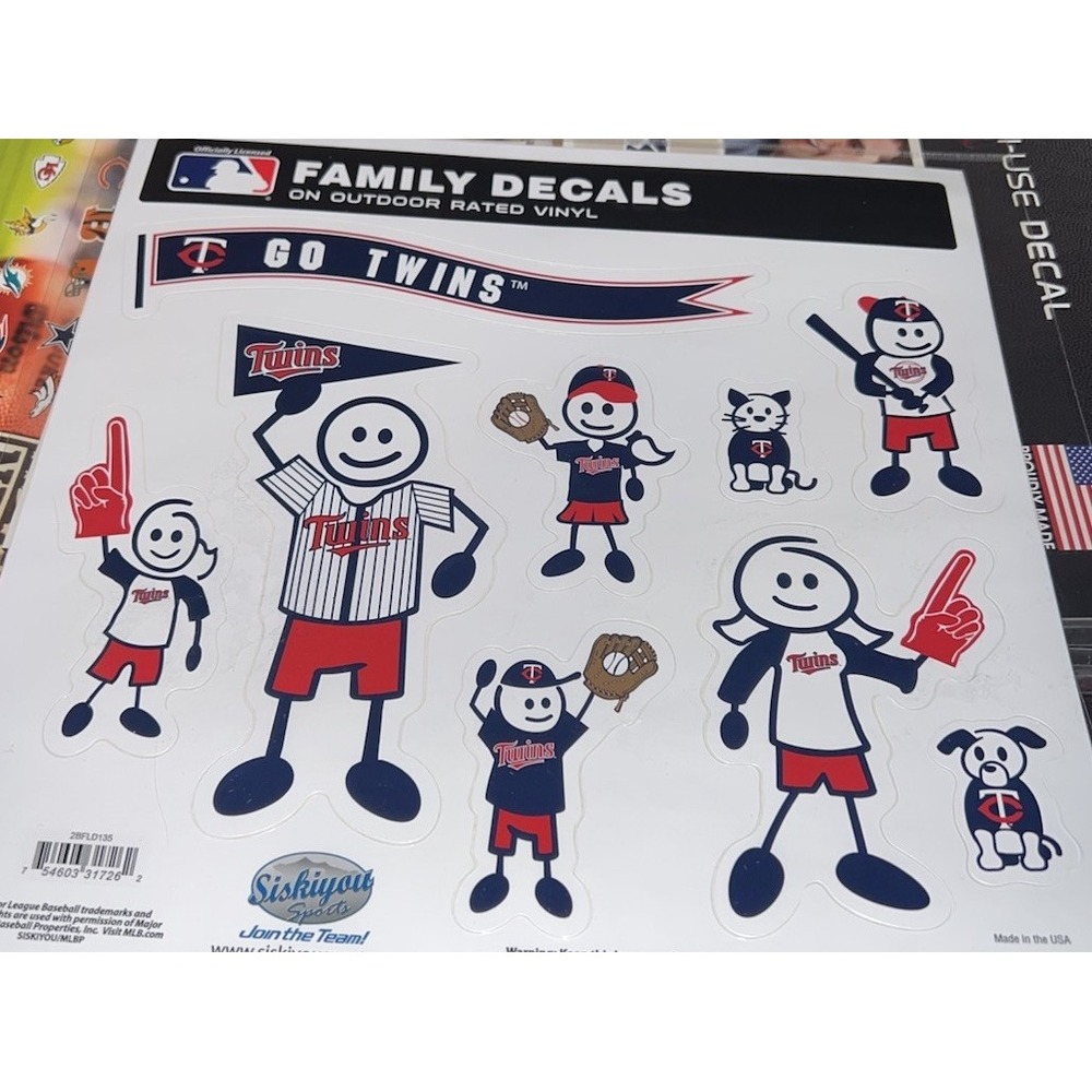 MN Twins Team Family Decals Minnesota‎